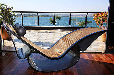 Entspannen mit Blick aufs Meer im Hotel Royal Tulip Brasília Alvorada
