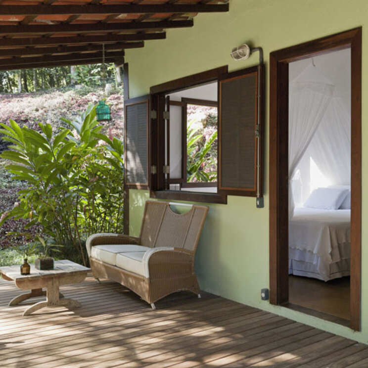 Terasse zur Suite im Hotel O Sitío auf der Ilha Grande