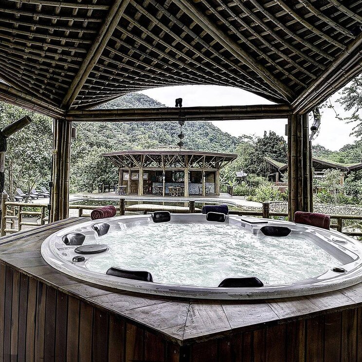 Whirlpool im Spa der Bananal Ecolodge