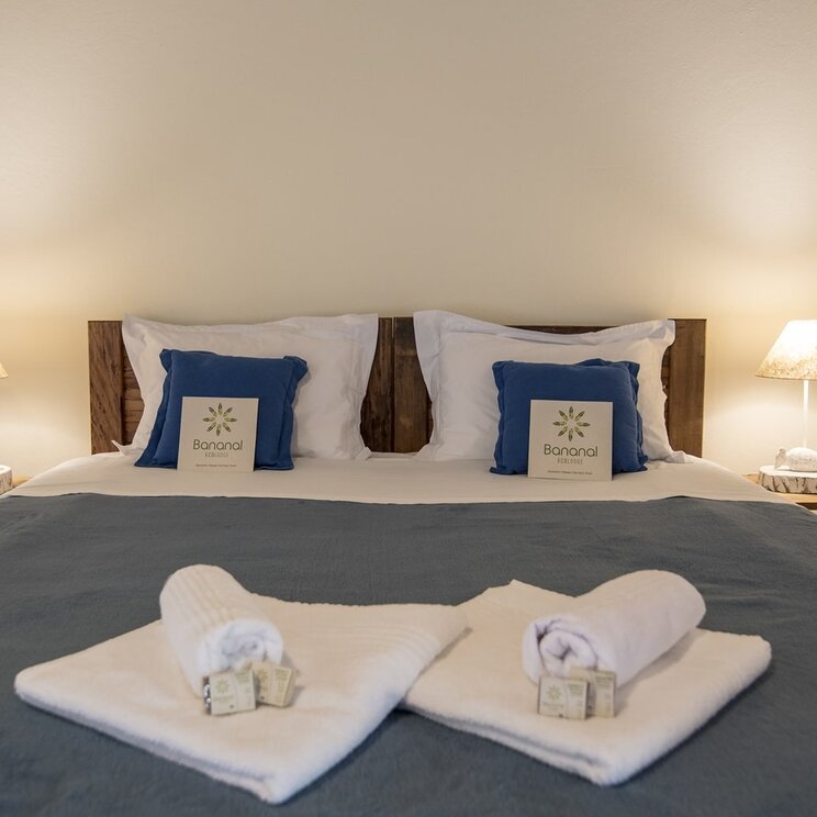 Doppelbett in der Bananal Ecolodge
