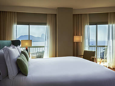 Zimmer mit Meerblick im Hotel Fairmont Rio